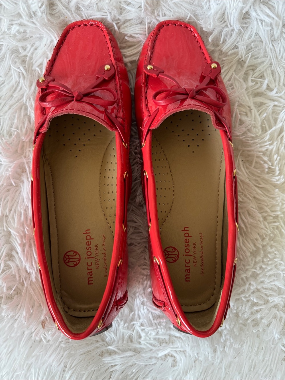 Marc Joseph New York Red Patent Loafers